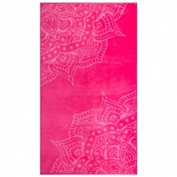 BMStores  Oversized Jacquard Beach Towel 100 x 180cm - Pink Mandala