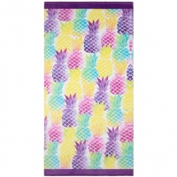 BMStores  Printed Beach Towel 75 x 150cm - Pineapple