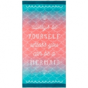 BMStores  Printed Beach Towel 75 x 150cm - Mermaid