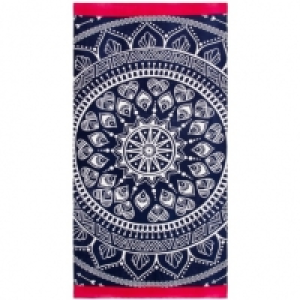 BMStores  Printed Beach Towel 75 x 150cm - Mandala