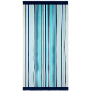 Printed Beach Towel 75 x 150cm - Aqua Stripe
