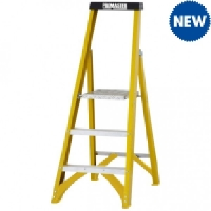 Abru Fibreglass Platform Stepladder 3 Tread