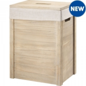 Laundry Basket with Natural White Liner Medium