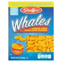 Walmart  Stauffers Whales Cheddar Cheese Baked Snack Crackers, 16 Oz