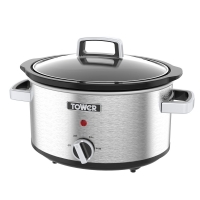 RobertDyas  Tower T16018 3.5L Stainless Steel Slow Cooker