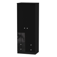 RobertDyas  Tedesca Ready Assembled Tall 2-Door Wardrobe with Drawers -B
