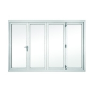 Wickes Burman Finished Folding Patio Door White 10ft Wide Re £2.46