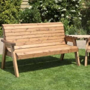 4 Seat Angled Tete-a-tete Companion Love Seat Garden Bench & £244.00