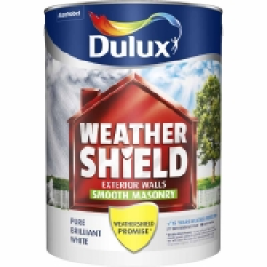 Dulux Weathershield Smooth Masonry Paint Pure Brilliant Whit £18.00