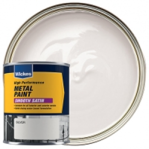 Wickes Metal Paint - Smooth Satin Silver 750ml £16.00