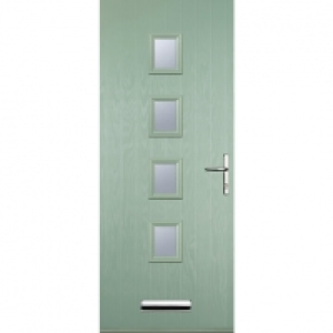 Euramax 4 Square Chartwell Green Left Hand Composite Door 88 £750.00