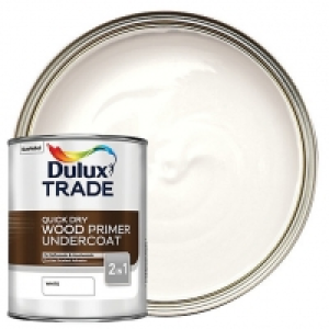 Dulux Trade Quick Dry Wood Primer & Undercoat Paint - White  £19.00