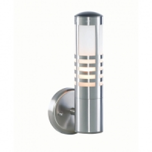 Zinc Delta Stainless Steel Wall Lantern - 60W &pound;29.99