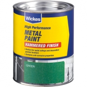 Wickes Metal Paint - Hammered Green 750ml £18.00