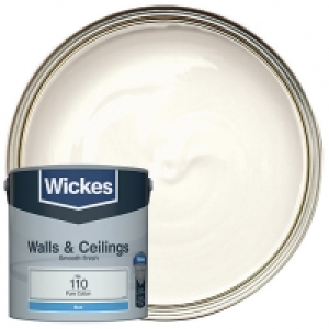 Wickes Pure Cotton - No. 110 Vinyl Matt Emulsion Paint - 2.5 £12.00