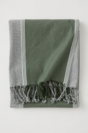  Striped cotton tablecloth £12.00