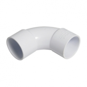 FloPlast WS15W Solvent Weld Waste 92.5 Deg Bend - White 40mm £0.89