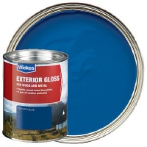 Wickes Exterior Gloss Paint - Oxford Blue 750ml £18.00