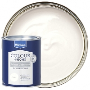 Wickes Colour @ Home Water-Based Primer Undercoat Paint - Wh &pound;16.00