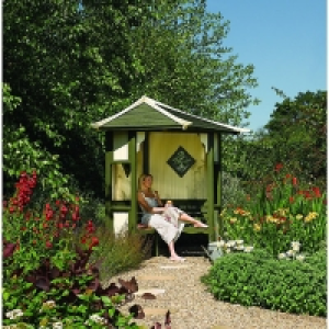 Rowlinson Haven Slatted Corner Garden Arbour - 2550 x 1730 m £550.00