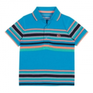 Boys Multicoloured Striped Polo Shirt £4.90