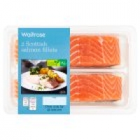 Waitrose  Waitrose 2 boneless Scottish salmon fillets
