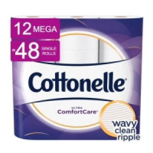 Cottonelle Ultra ComfortCare Toilet Paper, 12 Mega Rolls (=  £12.82
