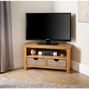 Wiltshire Oak TV Cabinet with Storage Baskets