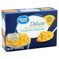Walmart  Great Value Deluxe Original Cheddar Macaroni & Cheese, 14 oz
