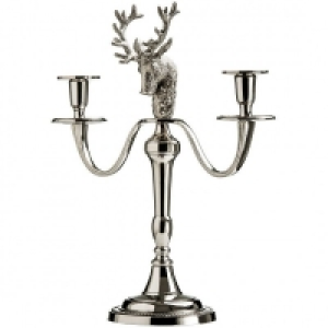 Stag Head Candelabra 2 Arms