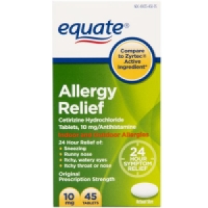 Equate All Day Allergy, Cetirizine Hydrochloride Tablets, 10 £10.53