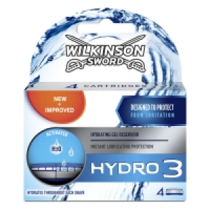 Wilkinson Sword Hydro 3 Razor Blades 4 pack £5.20