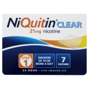 NiQuitin Clear 24 Hour Nicotine Patches Step 1 (21mg) 7 pack £10.00
