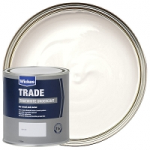 Wickes  Wickes Truewhite Undercoat Paint - White 1L