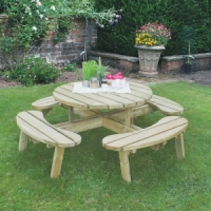Forest Garden Circular Picnic Table &pound;409.99