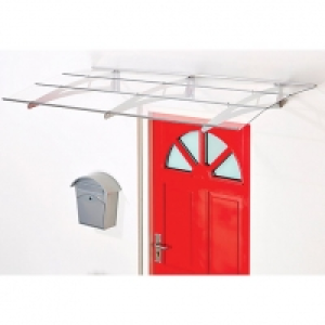 Superroof Madrid Door Canopy Silver 1800 x 880mm £255.00