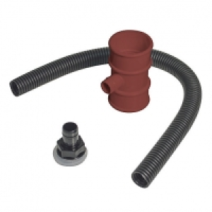 FloPlast RVM1BR Miniflo Downpipe Rainwater Diverter - Brown  £7.00