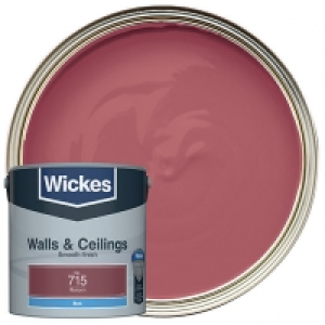 Wickes Maroon - No. 715 Vinyl Matt Emulsion Paint - 2.5L £12.00