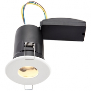 Wickes White LED Fire Rated IP65 Bathroom Downlight - 6W &pound;15.00