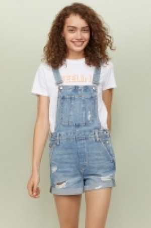  Denim dungaree shorts £23.00