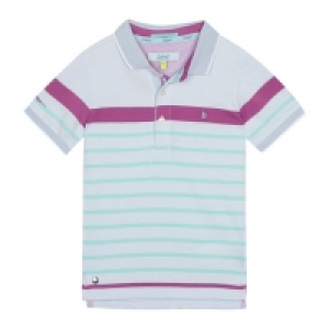 Boys Multicoloured Striped Polo Shirt £11.20