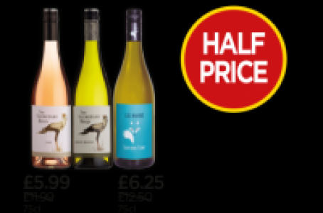 Budgens  Secretary Bird Rose, Secretary Bird Chenin Blanc, Le Ruse Sa