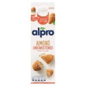 Alpro Fresh Almond Unsweetened Milk Alternative £1.00