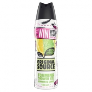 Tesco  Orig/S Lemon & Lime Foaming Shower Gel 180Ml