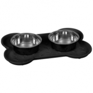 Dog Bowl Feeding Set - Black