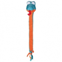 BMStores  Mighty Python Tug Dog Toy - Orange & Blue