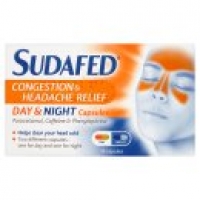 Asda Sudafed Congestion Headache Relief Day & Night Capsules