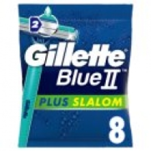 Blue II Plus Slalom Mens Disposable Razors 8 Pack £2.00