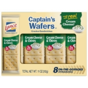 Lance Captains Wafers Cream Cheese and Chives Sandwich Crac £14.85