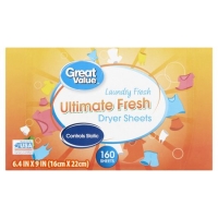 Walmart  (2 Pack) Great Value Ultimate Fresh Laundry Fresh Dryer Shee